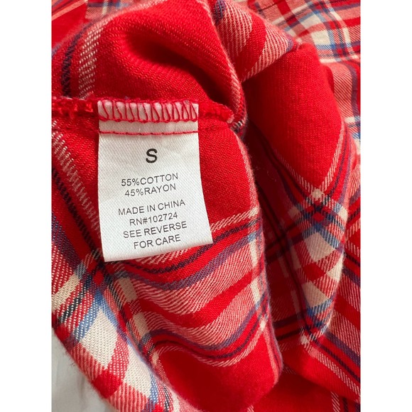 Hester & Orchard button up half sleeve flannel size small - Picture 7 of 11